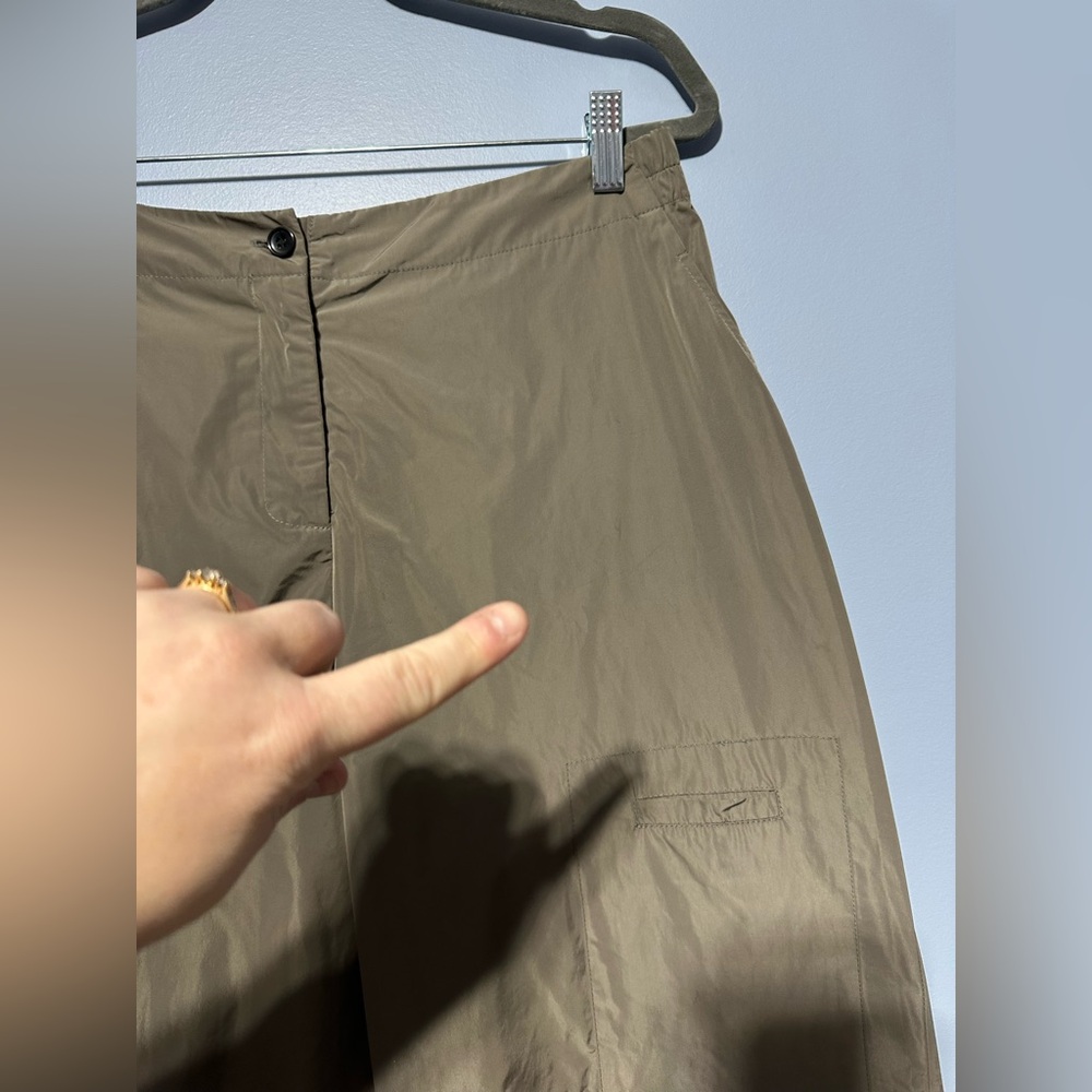 Sun Kim designer Monet Streetwear shiny cargo pants size large - Picture 5 of 10
